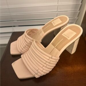 Dolce Vita Women's Pink Heeled Mules